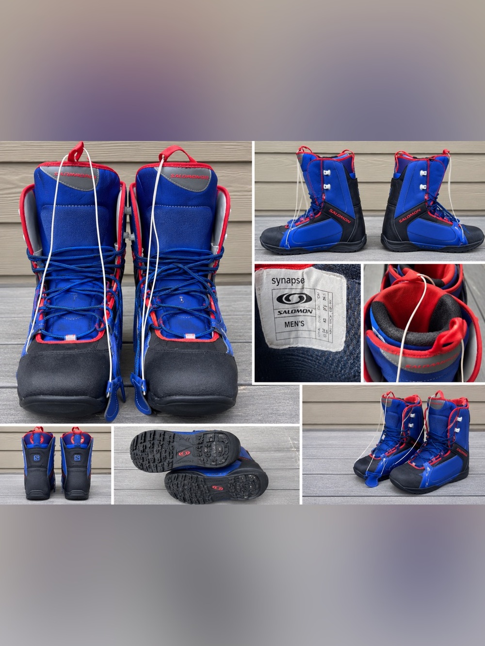 Salomon Blue & Black Synapse Men's Snowboard Boots